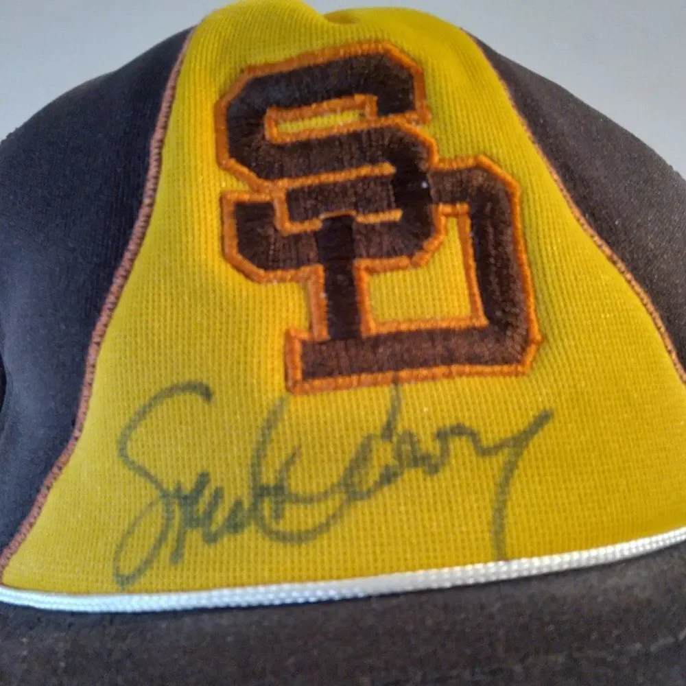 Vintage Twins San Diego Padres Snap Back Trucker Hat Autographed
